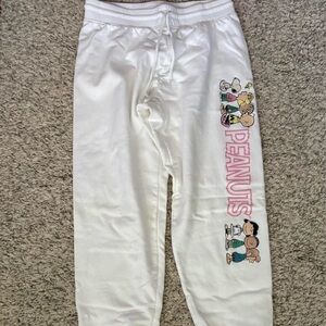 Peanuts White Sweatpants